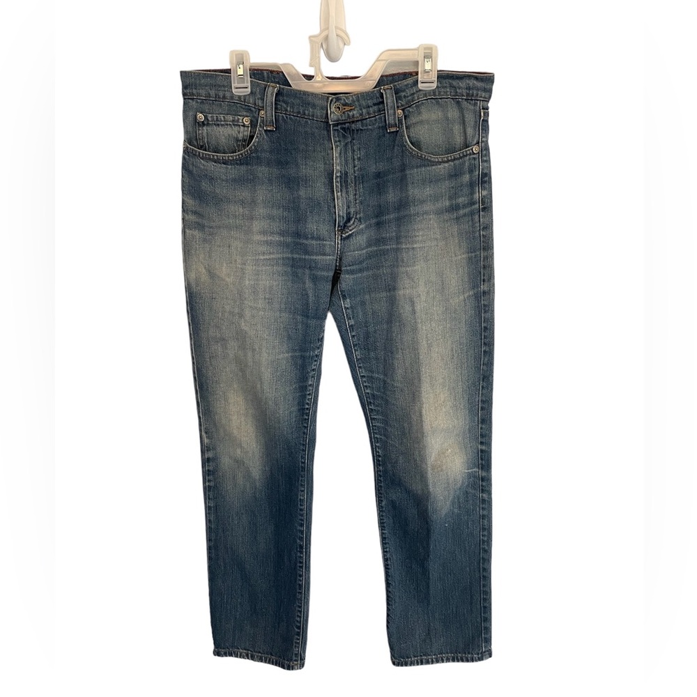 LL Bean Vintage Standard Fit Distressed Jeans Sz 35X32 EUC